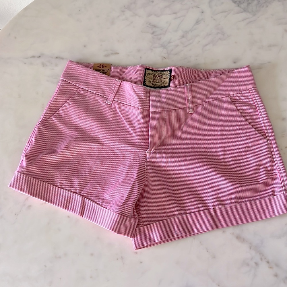 Dear John - Red and White Stripe Shorts